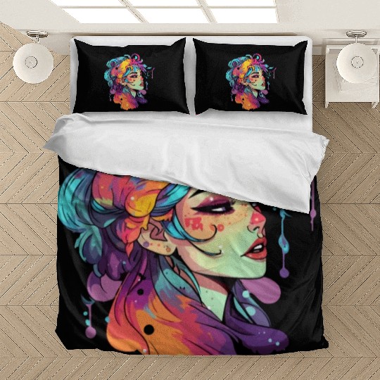 Colorful Beauty Vibrant Watercolor Bedding Sets