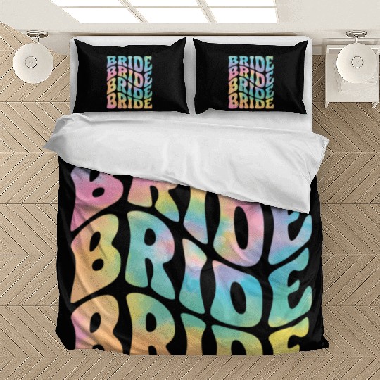 Bride Bridesmaid Wedding Bachelorette Bedding Sets