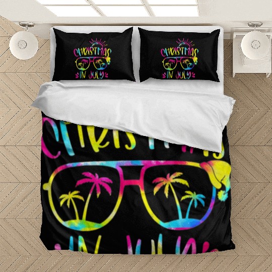 Christmas In July Hawaiian Summer Vacation 2023 Bedding Sets