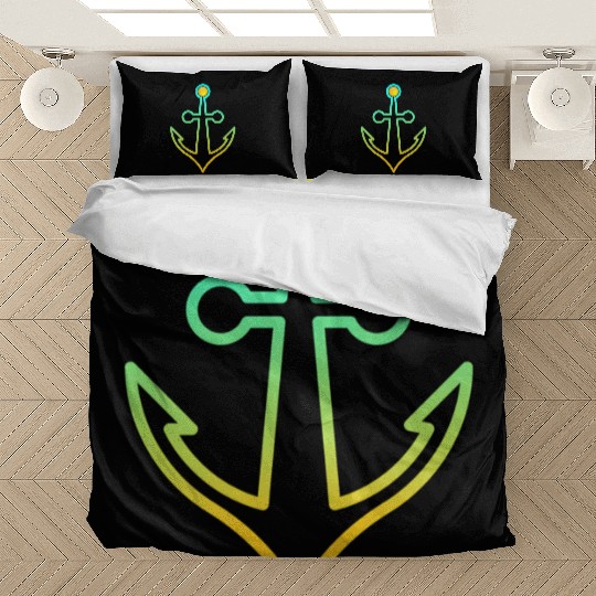 Preppy Nautical Anchor For Sailors Boaters Bedding Sets
