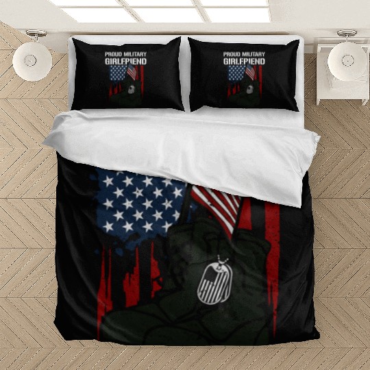 Friend Proud Military Friend Memorial Day Bedding Sets