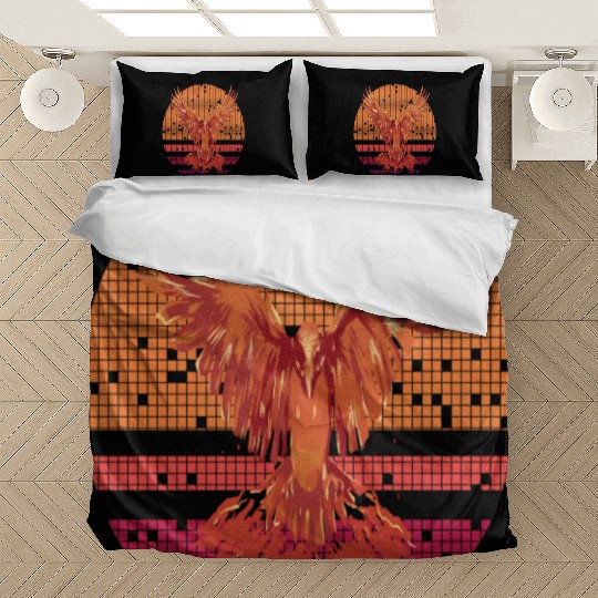 Firebird Fantasy Fire Phoenix Rise From Ashes Bedding Sets