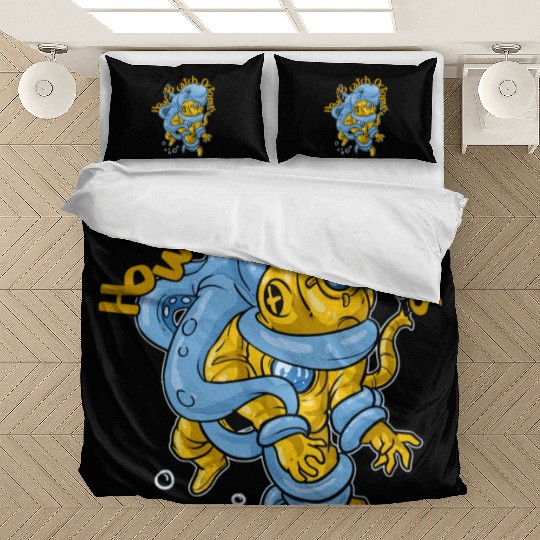 Deep Diver Octopi How To Catch Octopus Bedding Sets