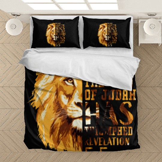Christian Bible Verse Faith Religious Lion Judah Bedding Sets