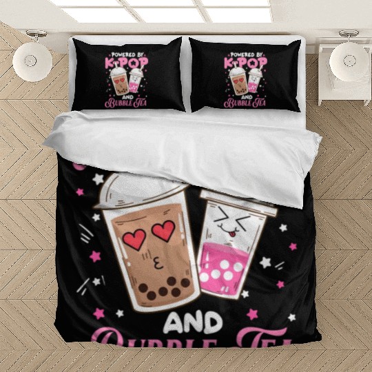 Boba Tea aii Anime Powered By Kpop And Bubble Bedding Sets
