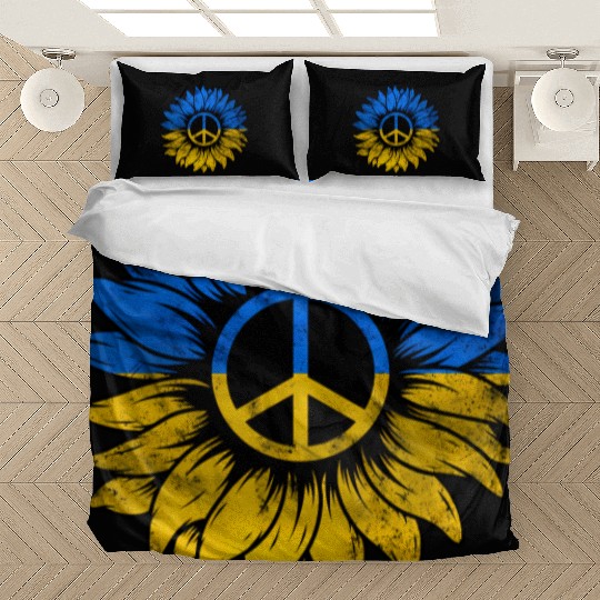 Ukrainian Flag Ukraine Flag Sunflower Bedding Sets