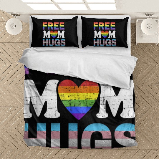 Free Mom Hugs LGBT Pride Free Brother Hugs Bedding Sets