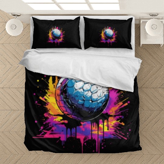 Golf Ball Graffiti Golfing Golfer Golf Player Bedding Sets