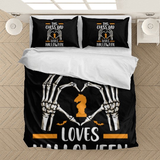 Chess Halloween Trick Or Treat Chess Board Game Bedding Sets