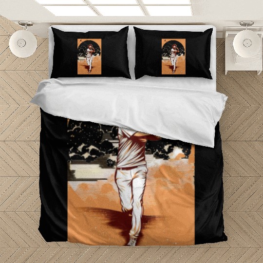 Golfer Afro Man Golf Player African American Bedding Sets