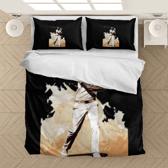 Golfer Afro Man Golf Player African American Bedding Sets