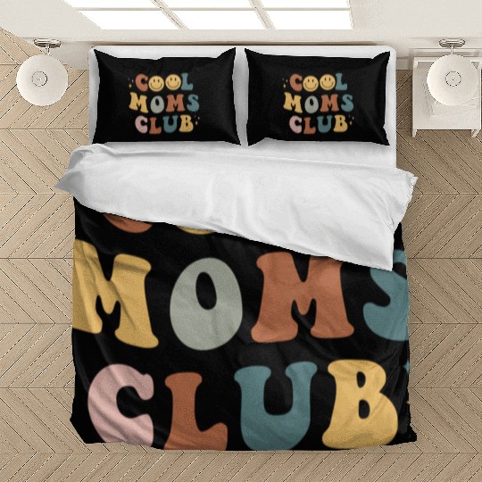 Moms Club On Back Print Bedding Sets