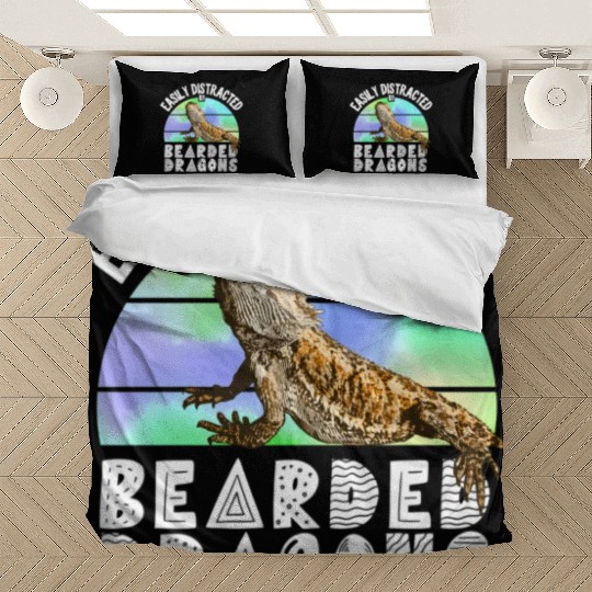 Easily Distracted By Bearded Dragons Reptile Bedding Sets