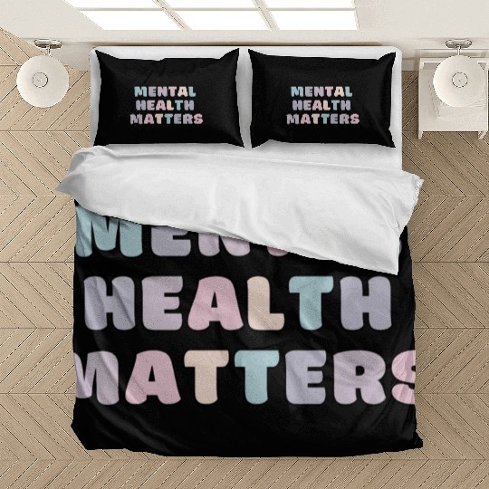 Mental Health Matters | Quote Koni French Grey Bedding Sets