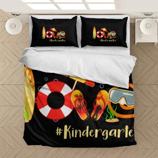 Love Kindergarten Summer Christmas In July Flip Bedding Sets