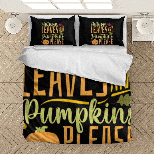 Autumn Leaves and Pumpkins Please - Fall Leaves Bedding Sets