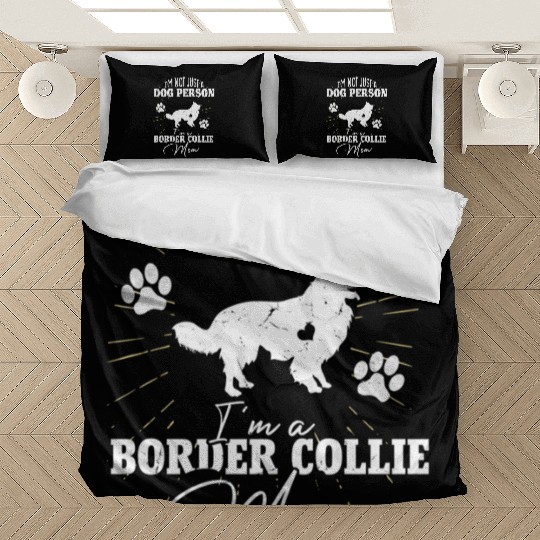 Border Collie Dog Mom For Wo Dog Mothers Day Bedding Sets