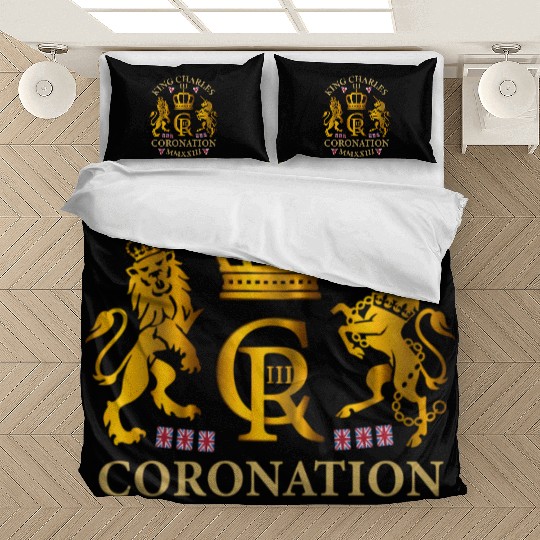 King Charles Iii British Monarch Royal Coronation Bedding Sets