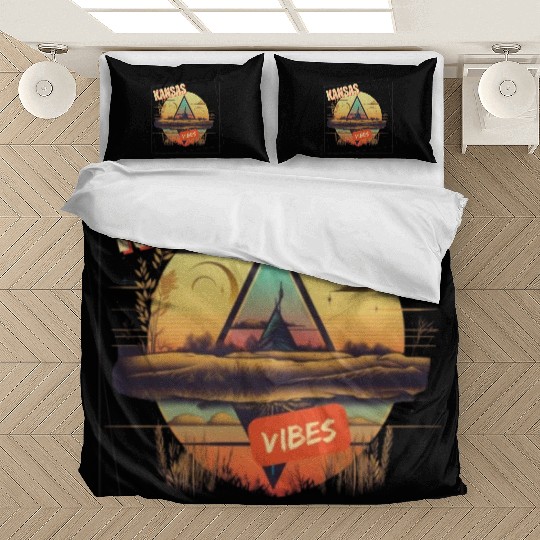 Kansas vibes Bedding Sets