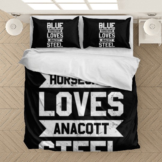 Blue Horseshoe Loves Anacott Steel Bedding Sets