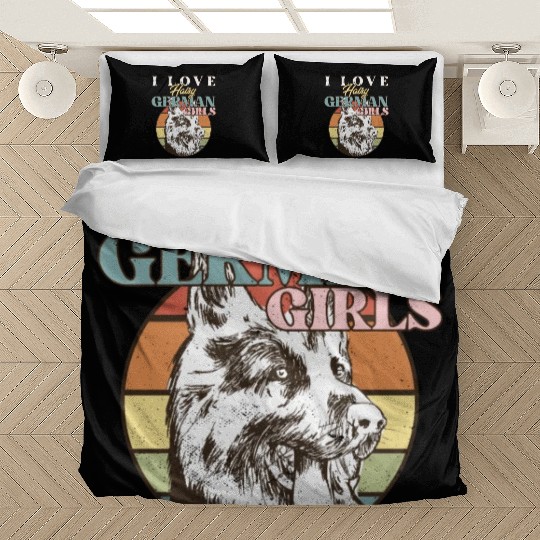 Funny German Shepherd Dog Quote I Love Hairy Bedding Sets