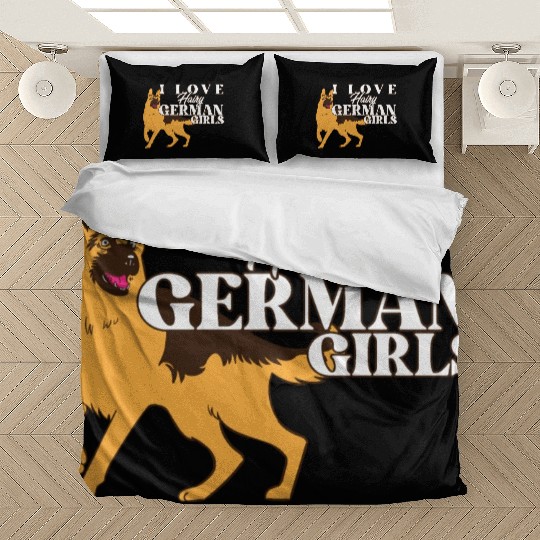 Funny German Shepherd Mama Dad I Love Hairy Bedding Sets