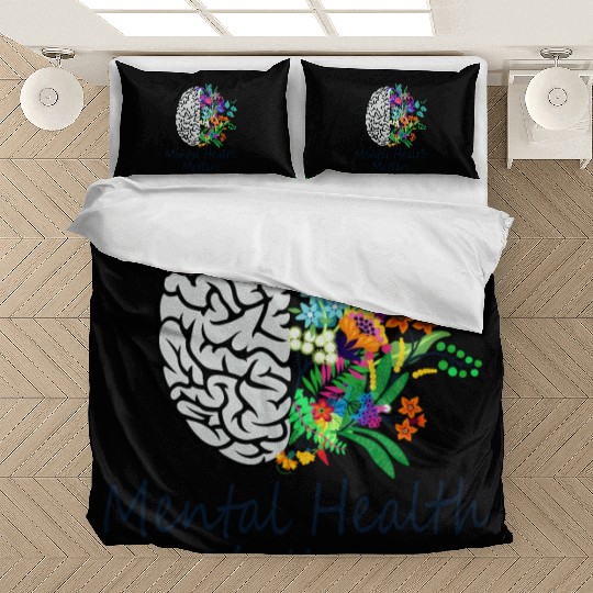Mental Health Matters Brain Illness Mental Health Bedding Sets