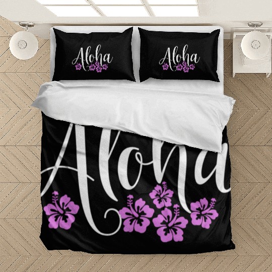 Aloha Hawaiian Hibiscus Flower Surfer Maui Kauai Bedding Sets
