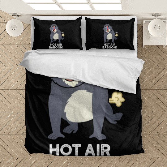 Hot Air Baboon Funny Farting Monkey Bedding Sets