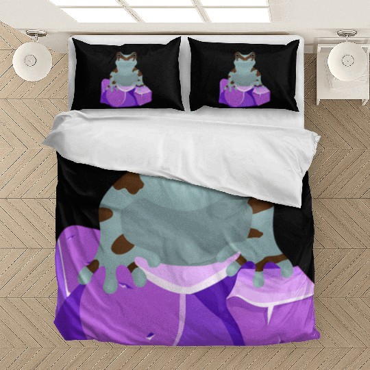 Frog Crystal Amethyst Gemstone For Toad Owners Bedding Sets