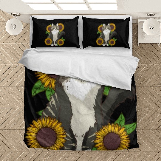 Floral Sunflower Norwegian Forest Bedding Sets