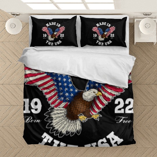 100 Year Old Patriotic Eagle Usa Flag 1922 Bedding Sets