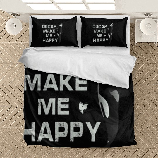 Orcas Make Me Happy Killer Whale Bedding Sets