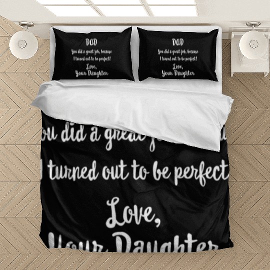Father'S Day From Daughter To Dad Father Humorous Bedding Sets
