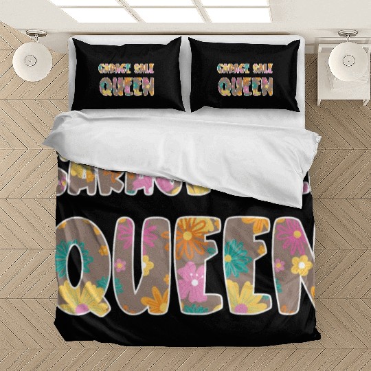 Garage Sale Queen brown floral Bedding Sets