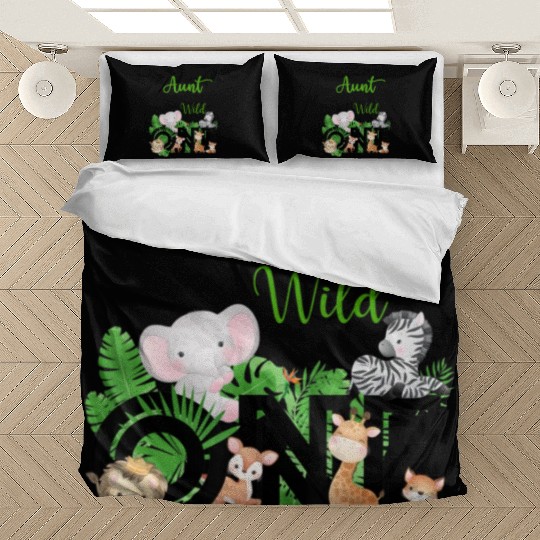 Aunt of The Wild One Zoo 39 s Happy Birthday Bedding Sets