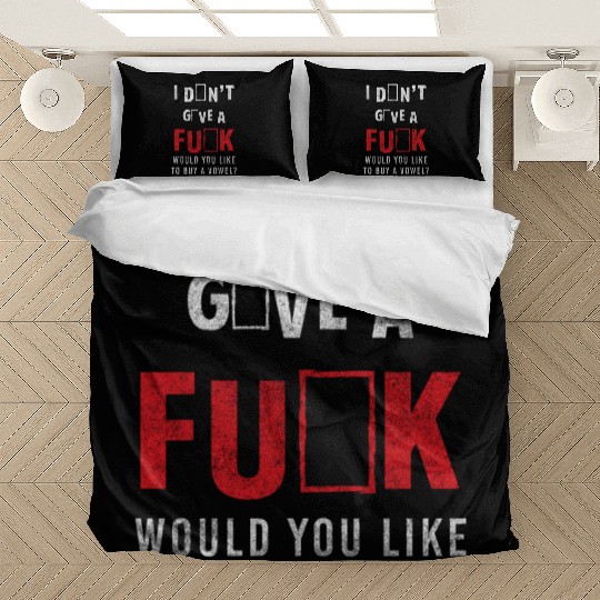 Not Interested Saying No Thanks Cynical Saying Bedding Sets