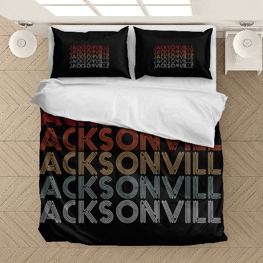 Jacksonville Florida Rainbow City Bedding Sets