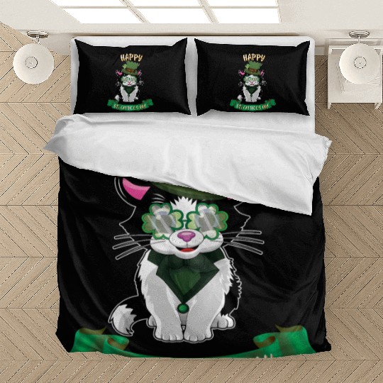 St Patric Day Saint Patric Day Cat Bedding Sets