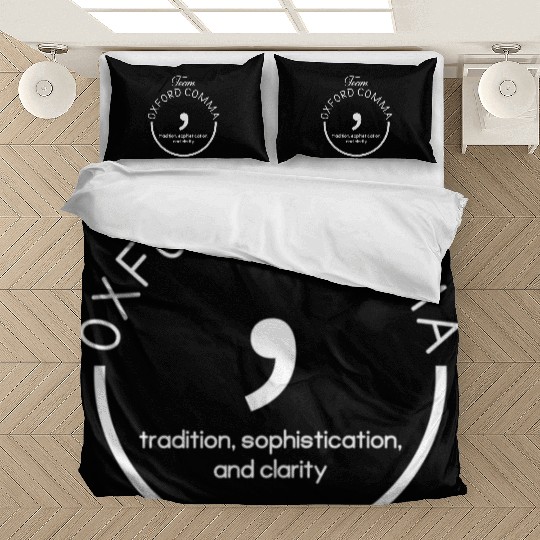 Team Oxford Comma Grammar And Punctuation Bedding Sets