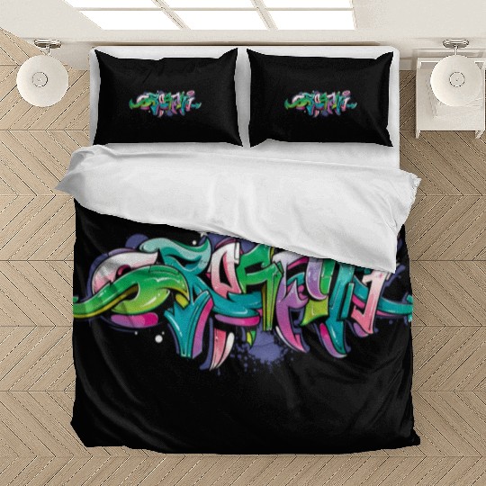 Graffiti Street Graffiti Tag Urban Graffitis Rap Bedding Sets