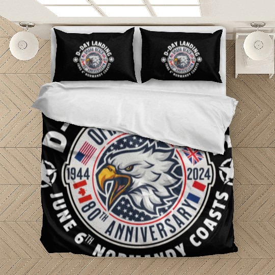 Omaha beach 80th anniversary Bedding Sets