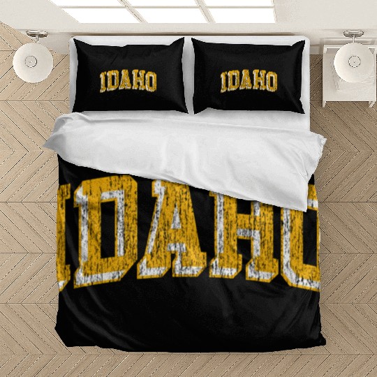 Idaho Vandals Block Logo Black Bedding Sets