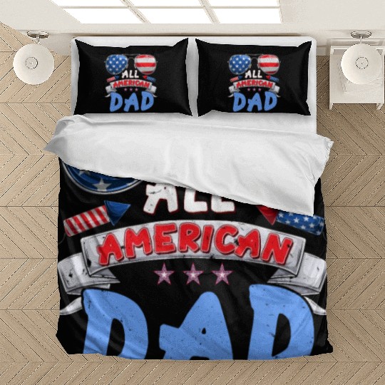 All American Dad US Patriots Fathers America Party Bedding Sets