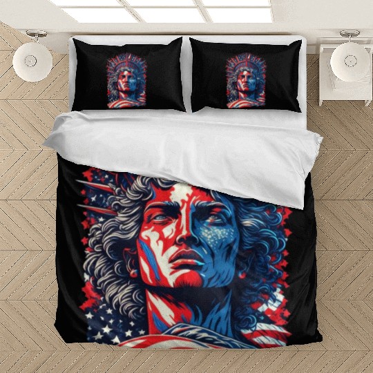 Statue of Liberty Face USA Bedding Sets