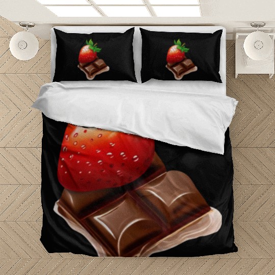 Melting Strawberry Chocolate - Sweet Dessert Bedding Sets