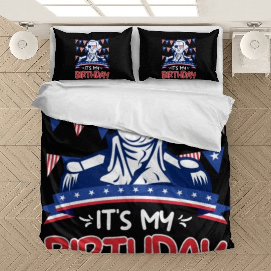 Its my Birthday Independence Day George Washington Bedding Sets