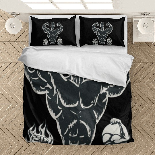workout and gym power Bedding Sets for athletic men