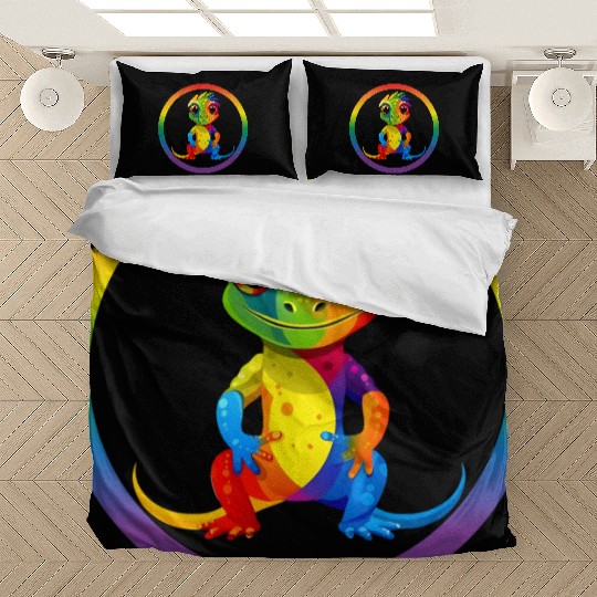 Gay Pride Gecko Bedding Sets