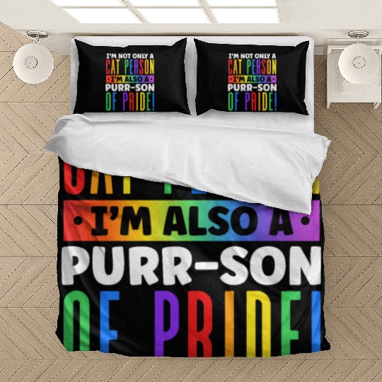I'm Not Only a Cat Person I'm Rainbow Cat Lover Bedding Sets